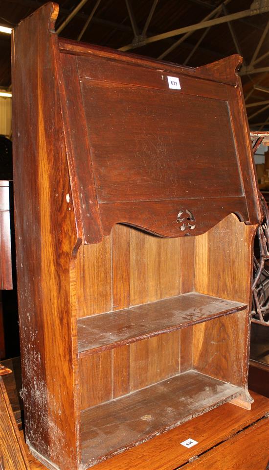 1920s oak fall front bureau